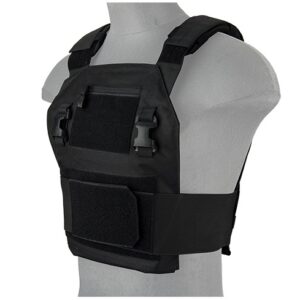 Lancer Tactical - Veste Speedster Adaptative 1000D noire - airsoft - equipement tactiques