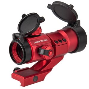 Lancer Tactical - Point rouge et vert avec montage Cantilever rouge - airsoft - accessoires airsoft