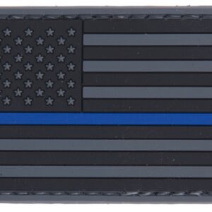 Lancer Tactical - Patch PVC Drapeau USA Bleu line - airsoft - tenues & protections