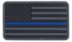 Patch PVC Drapeau USA Bleu line - Vue principale