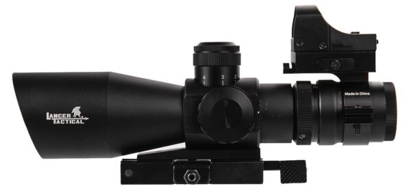 Lunette 3-9x42 rouge et vert + micro red-dot de visée rapide – Image 4