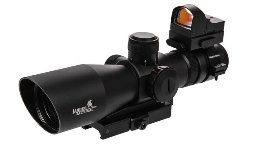 Lunette 3-9×42 rouge et vert + micro red-dot de visée rapide - Vue principale