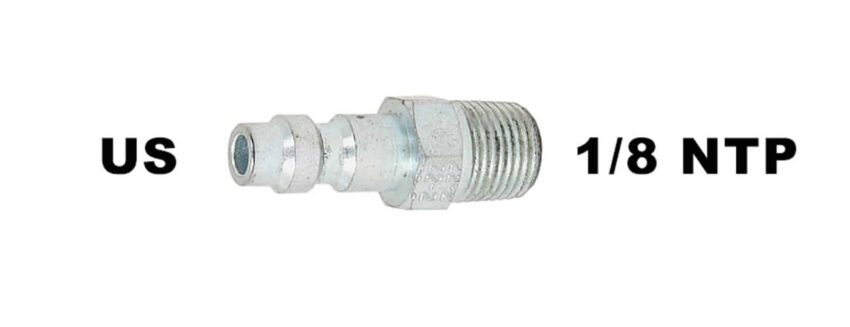 Adaptateur HPA / PCP  1/8 NPT male avec connecteur type US - Vue principale