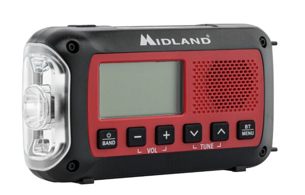 Radio Urgence Midland modèle ER250BT rouge avec technologie Bluetooth – Image 4