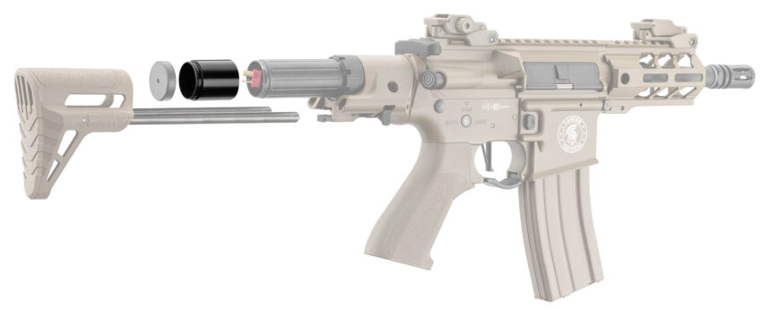 Extension de tube de crosse PDW Lancer Tactical - Vue principale