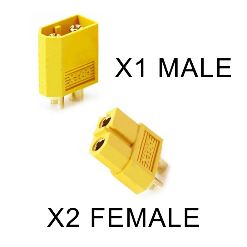 Connecteurs XT60 - Vue principale