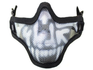 Bas de masque grillage shield skull - Noir