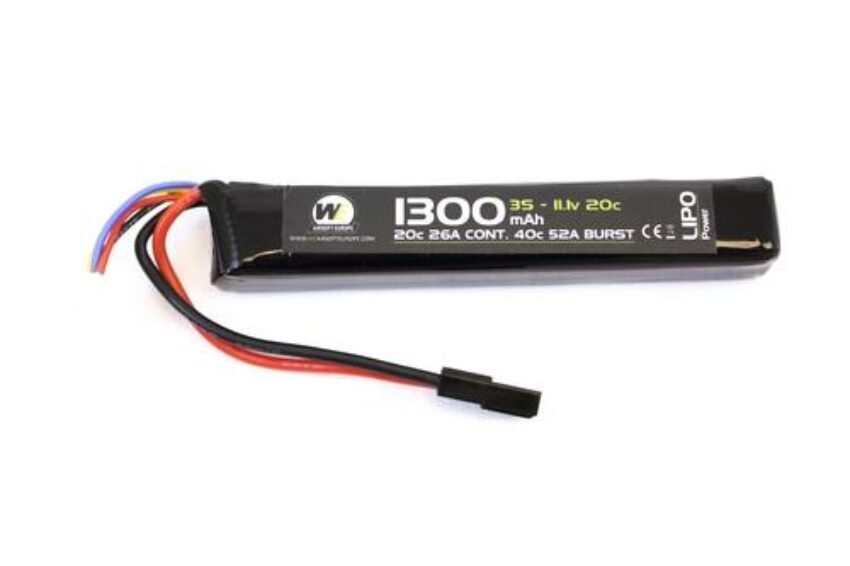 Batterie LiPo 11,1 v / 1300 mah 20c 1 stick - Vue principale