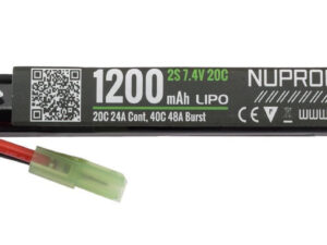 Batterie LiPo 7,4 v 1200 mah slim stick 20 c