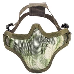 NUPROL - Bas de masque grillage v1 - olive - airsoft - equipement tactiques