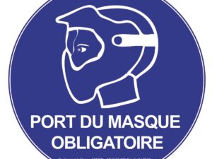 Panneau NF port du masque