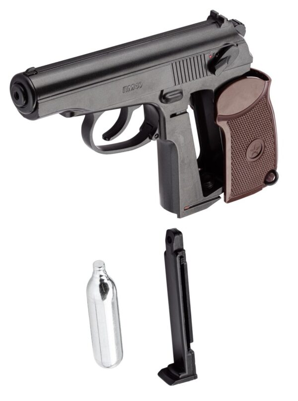 Pistolet CO2 culasse fixe BORNER PM49 Makarov cal. 4.5mm BB's – Image 2
