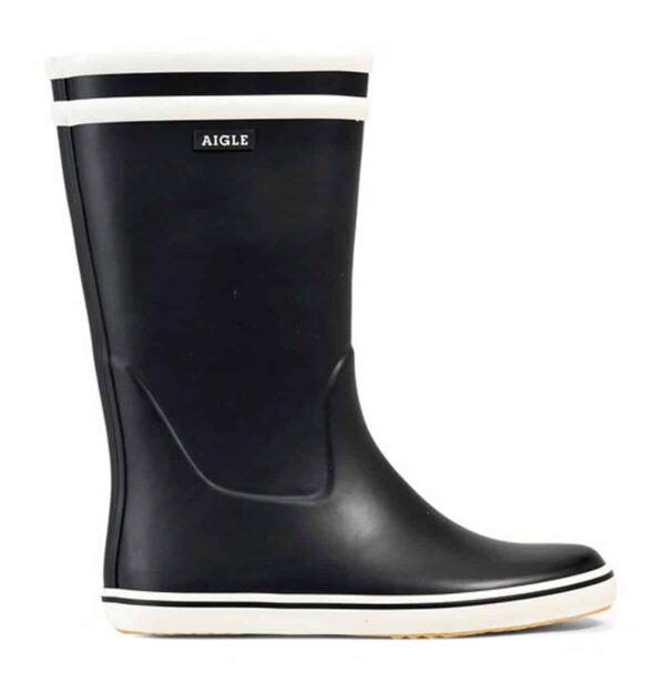 Bottes AIGLE MALOUINE 2 MARINE/BLANC – Image 2