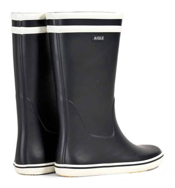 Bottes AIGLE MALOUINE 2 MARINE/BLANC – Image 3