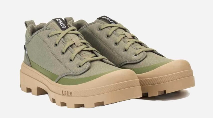 AIGLE – Chaussures de marche Tenere Hike Low couleur Kaki - Vue principale
