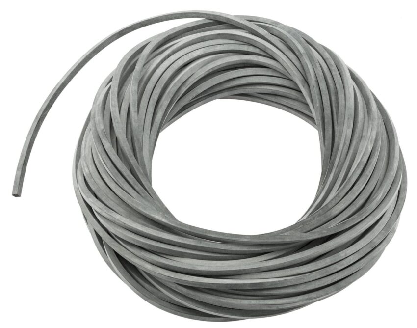 Caoutchouc gris 5×5 mm pour lance pierres - Vue principale