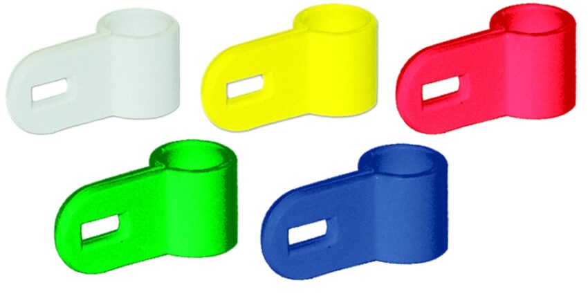 Bagues d’attache plastique diverses espèces - Vue principale