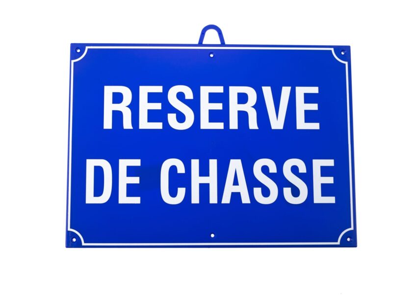 Réserve de chasse dim 28 x 20 cm Bleu - Vue principale