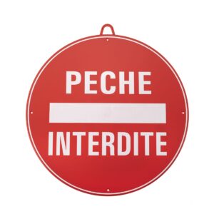 PCHE INTERDITE DIAM 28 CM ROUGE