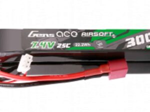 Batterie Lipo 2S 7.4V 3000mAh 25C 2 sticks Genspow