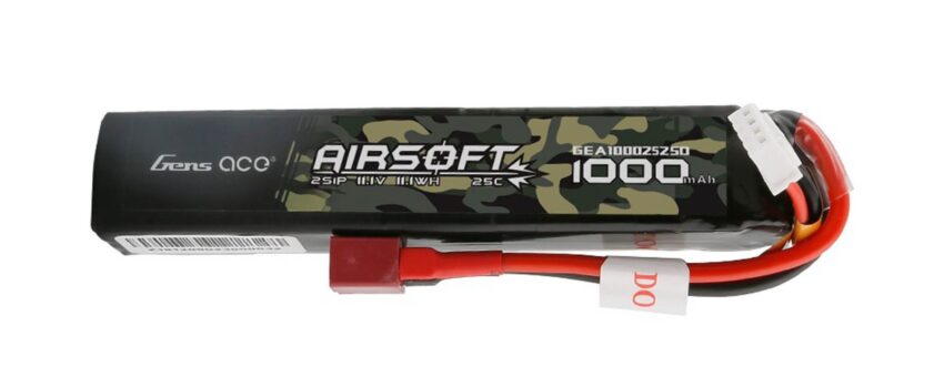 Batterie airsoft Gen Ace Lipo 7.4 V 25C 2S1P 1000mAh - Vue principale