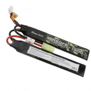 Batterie Lipo 2S 7.4V 1300mAh 25C 2 sticks Genspow - airsoft - batterie & fusibles