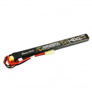Batterie 11.1v 1400 mah 1 stick Tamiya Genspow - airsoft - batterie & fusibles