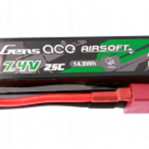 GENSPOW - Batterie 7,4v 2000 mah T-dean - airsoft - batterie & fusibles