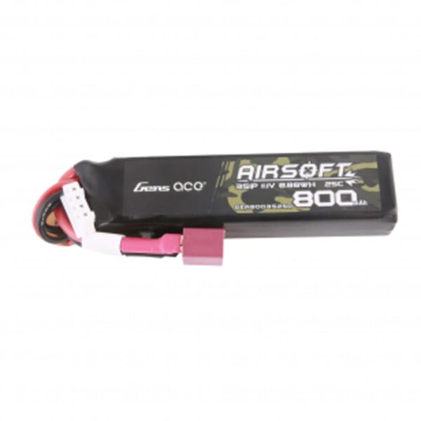 Batterie lipo 11.1V 800mah 25C 1 élément T-DEAN Genspow – Image 2