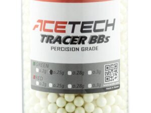 Billes Acetech Tracer 0.25g x 2700 vertes bouteille
