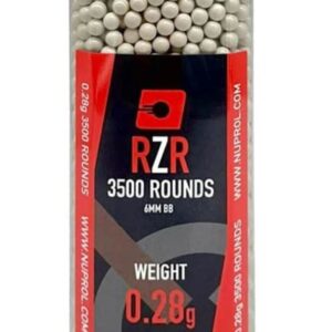 NUPROL - Billes Airsoft 6mm RZR 0.28g bouteille 3500 bbs - airsoft - billes, gaz & co2