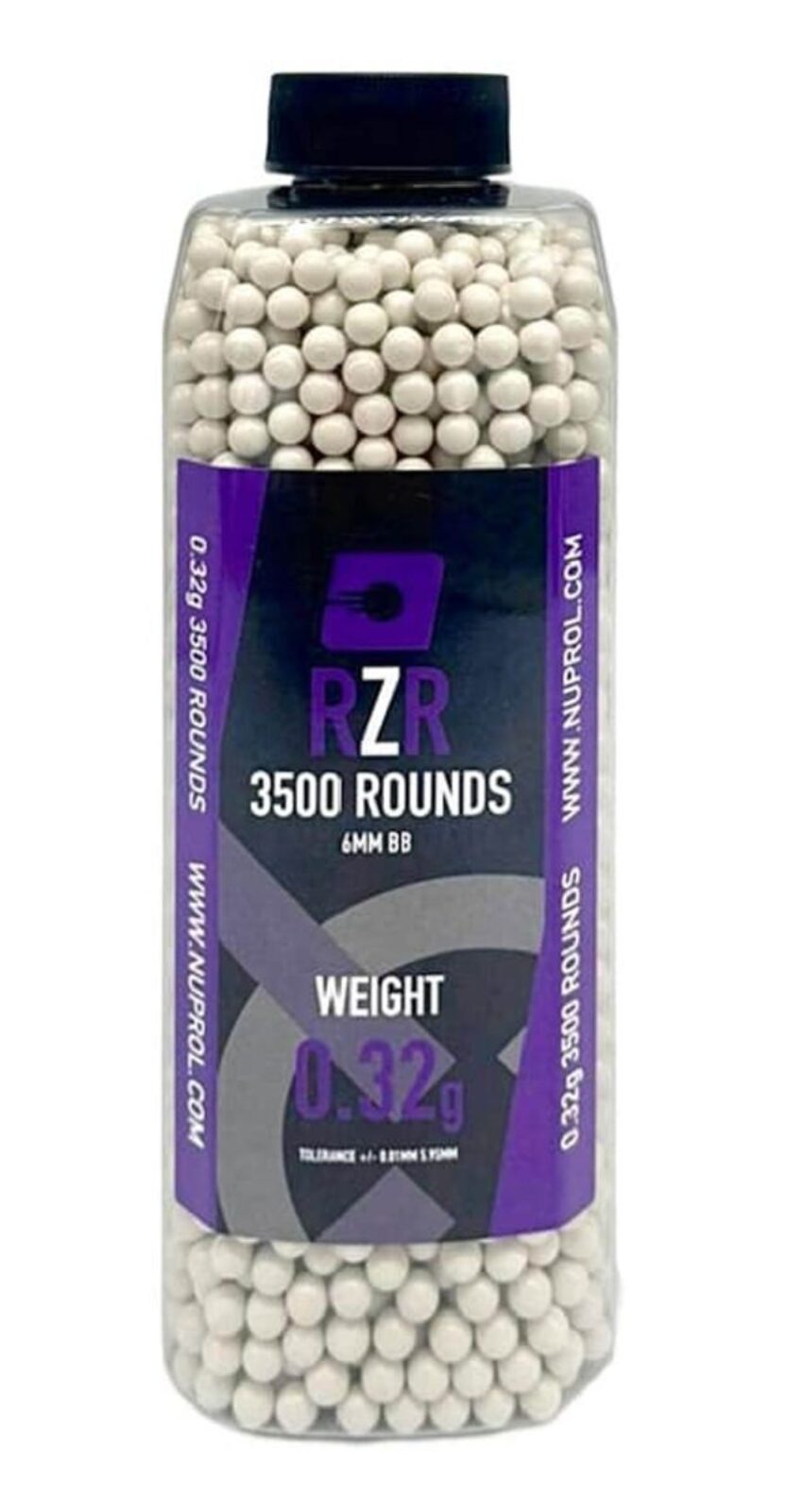 Billes Airsoft 6mm RZR 0.32g bouteille 3500 bbs - Vue principale