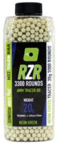 Billes Airsoft 6mm RZR 0.20g bouteilles 3500 bbs TRACER vertes - Vue principale