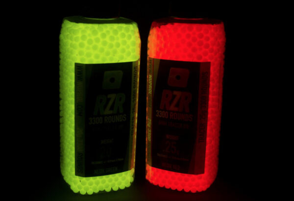 Billes Airsoft 6mm RZR 0.25g bouteilles 3500 bbs TRACER rouges – Image 2