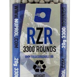 NUPROL - Billes Airsoft 6mm RZR 0.20g BIO bouteille 3500 bbs - airsoft - billes, gaz & co2