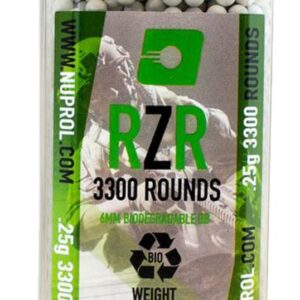 NUPROL - Billes Airsoft 6mm RZR 0.25g BIO bouteille 3500 bbs - airsoft - billes, gaz & co2