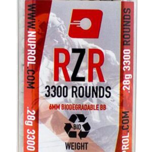NUPROL - Billes Airsoft 6mm RZR 0.28g BIO bouteille 3500 bbs - airsoft - billes, gaz & co2