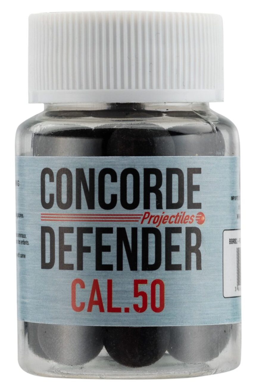 Cal. 50 – Billes de Défense caoutchouc -Pot de 30 billes - Vue principale