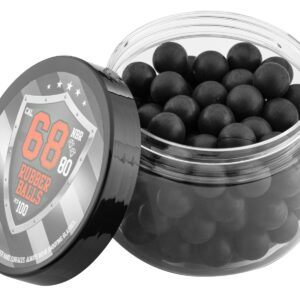 Rubber Ball - Cal. 68 - Billes de Défense caoutchouc/métal - Boîte de 100 billes - cartouches à blanc, à gaz & caoutchouc