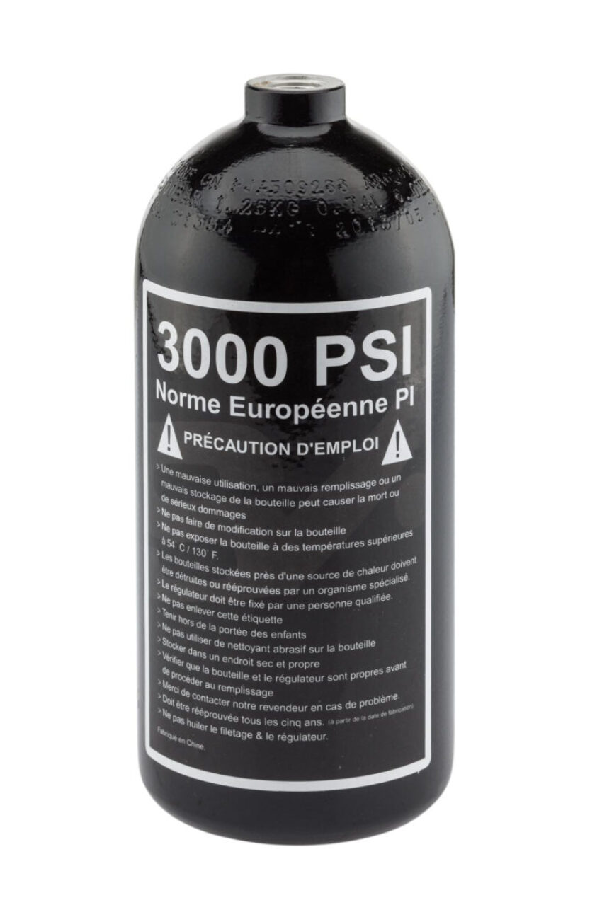 Bouteille air comprimé alu 0. 8l pour le paintball - Vue principale