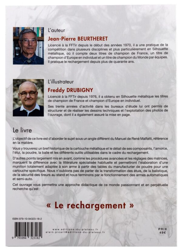 Manuel de rechargement Tome 1: LE RECHARGEMENT, COMPOSANTS, OUTILS, PROCÉDURES, BALISTIQUE – Image 3