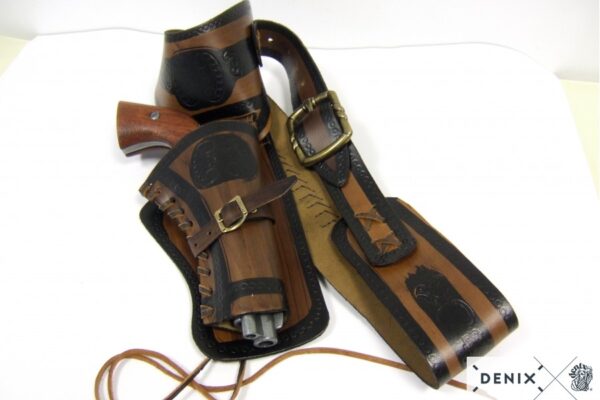 Ceinturon avec un holster pour revolver Western – Image 5