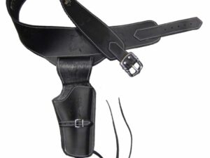 Ceinturon noir pour 1 ou 2 revolvers Western