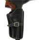 Ceinturon noir avec un holster pour revolver Western - Vue 3