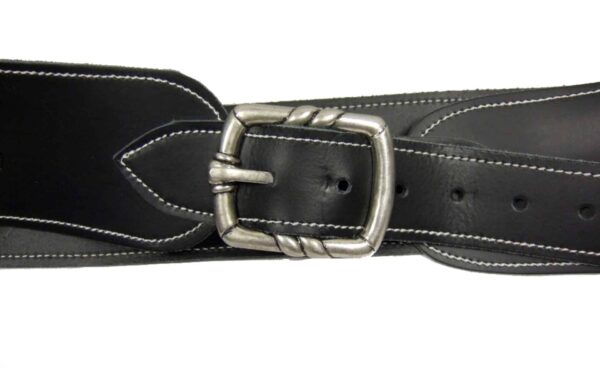 Ceinturon noir pour 1 ou 2 revolvers Western – Image 8