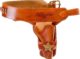 Ceinturon avec un holster sherif pour revolver Western - Vue principale