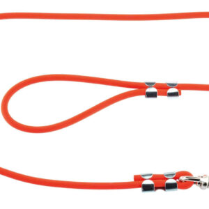 Laisse 1,20 m Biothane tubulaire orange pour chien - Helen Baud - laisses & longes