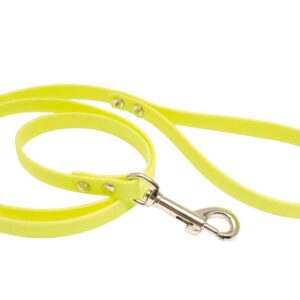 Laisse 1,20 m Biothane jaune fluo pour chien - Country - laisses & longes