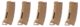 Pack de 5 chargeurs Mid-cap Speed 130 billes pour M4 AEG Tan - Vue principale