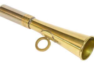 Corne de poche ronde 12 cm laiton poli - Elless